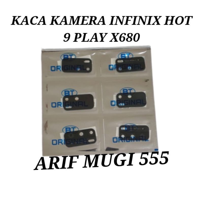 KACA CAMERA LENSA KAMERA BELAKANG INFINIX HOT 9 PLAY X680 ORIGINAL