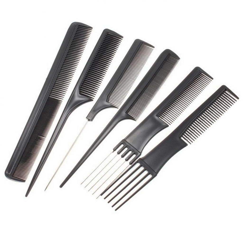 Sisir Rambut Tipis 10Set Ringan Mudah Dibawa Sisir Rambut Terbaru Multifungsi Comb Cosmetic Lengkap