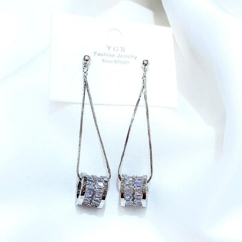 Anting Silver925 perak Bvl Premium Quality Anti karat anti karat Ring Branded Fashion import S992