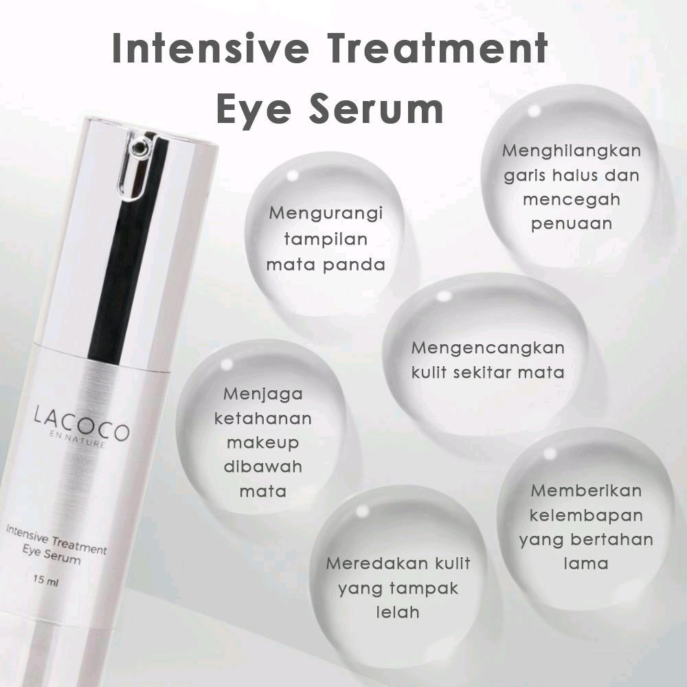 Lacoco Intensive Treatment Eye Serum 15ml Serum Mata Sekitar