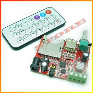 CA-053 PAM8610 2x10W USB SD-Card MP3,WAV with Remote Control