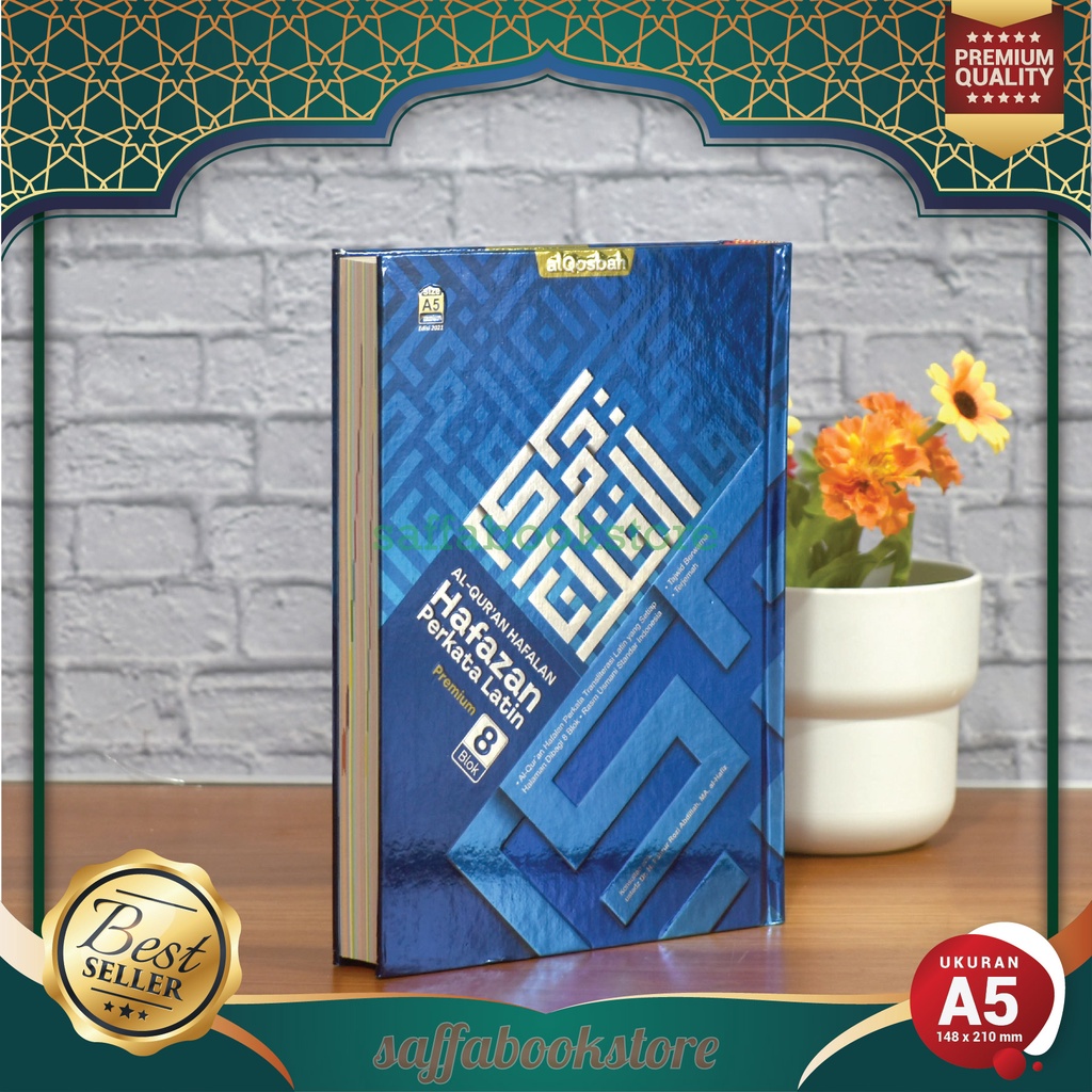Al Quran Hafalan Hafazan Perkata Latin Milenial 8 Blok Ukuran A5 Quran Sedang, Alquran Besar A5 Hafa