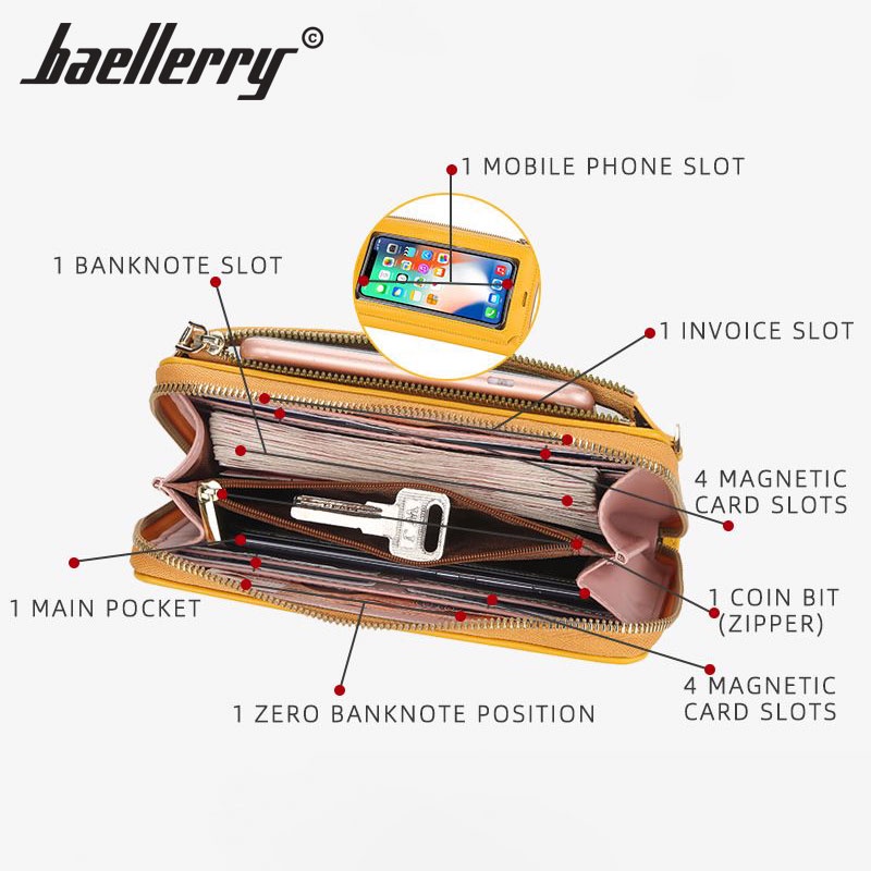 BAELLERRY N5018 Tas Selempang Wanita Touch Screen WK-SBY