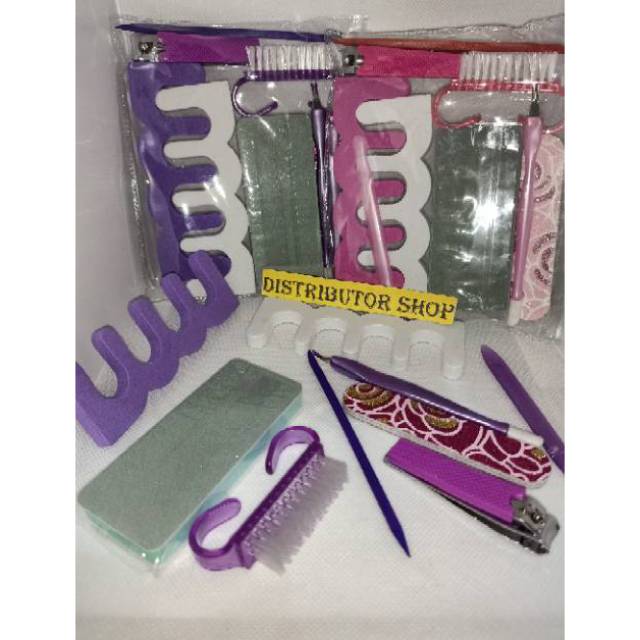 DOMPET MEDI BESAR  - Alat Medicure Kuku - Kaki / Pedicure Set isi 9 in 1