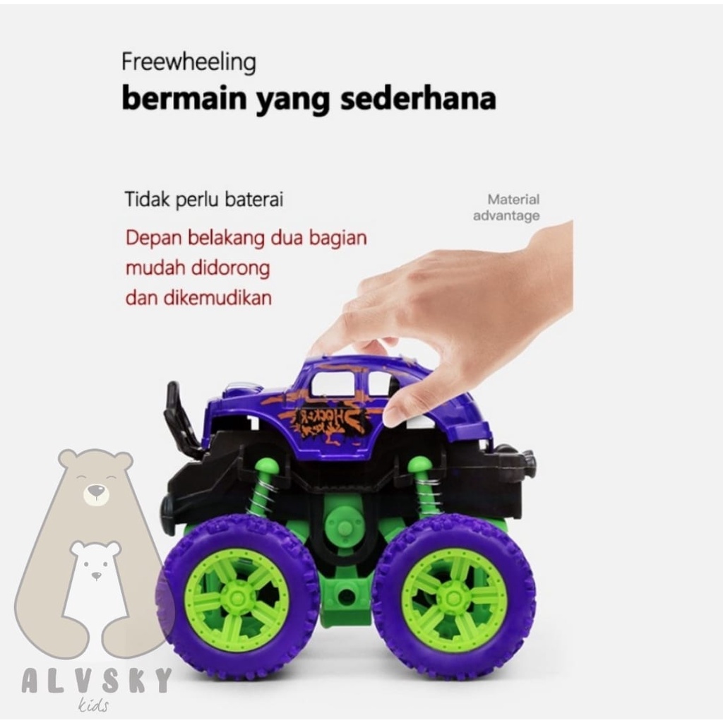 MAINAN ANAK MOBIL MOBILAN OFF ROAD JEEP ZAP MONSTER / MOBIL JIP OFF ROAD 4 DRIVE BIG FOOT