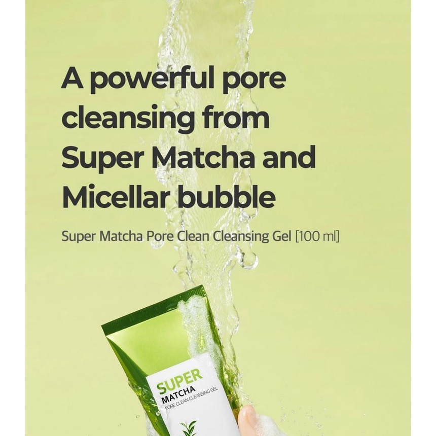 BPOM SOME BY MI Super Matcha Pore Clean Cleansing Gel 100ml somebymi