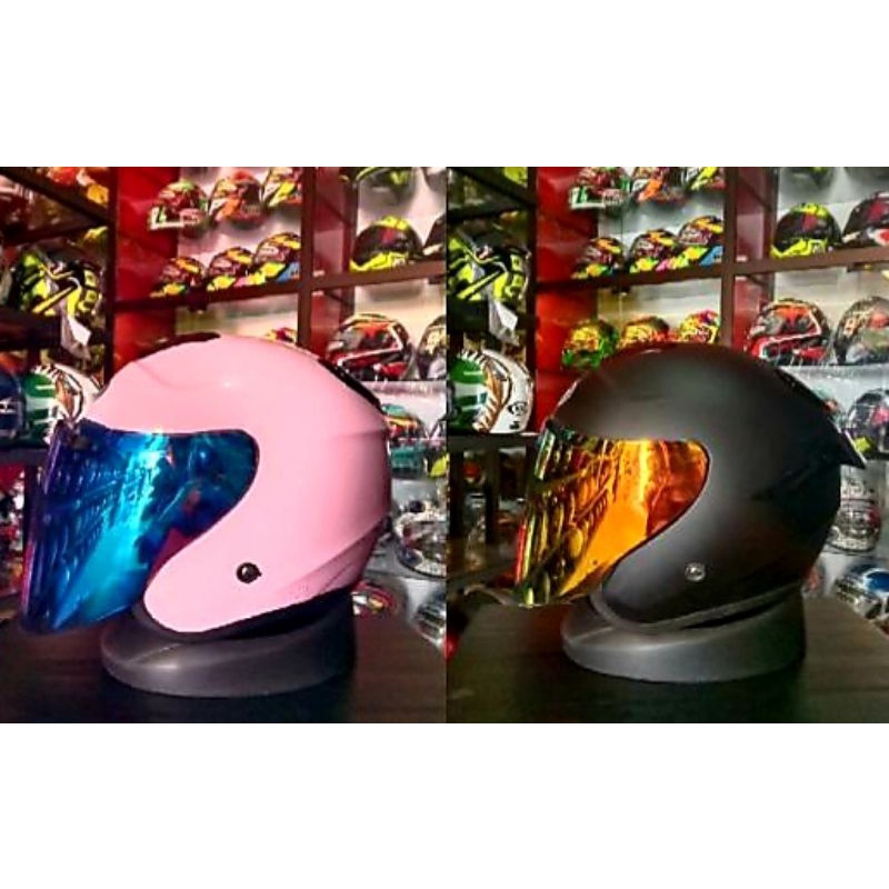 HELM  KYOTO WHITE  PAKET GANTENG