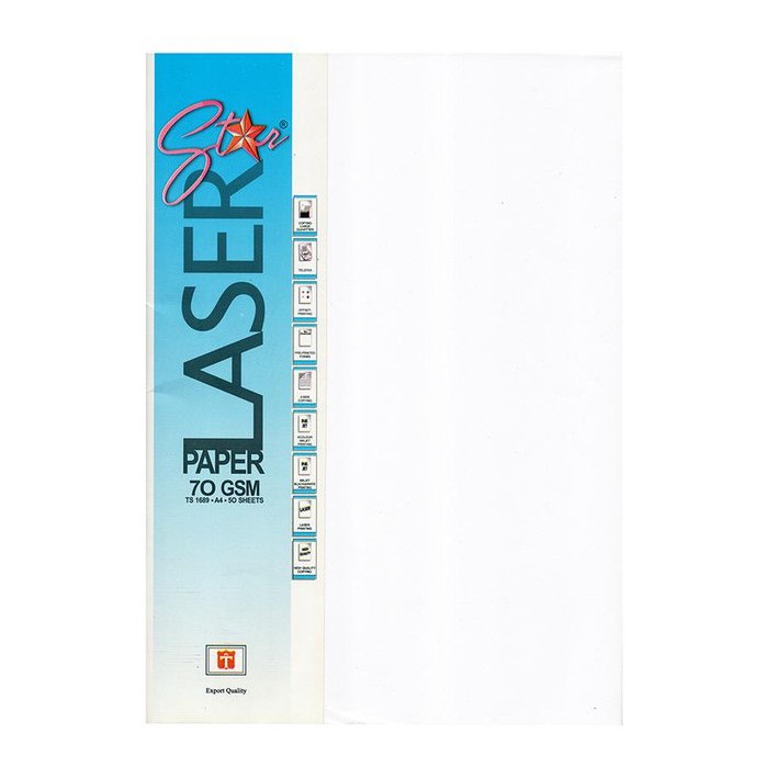 

LASER PAPER TIARA 70GR 50 LEMBAR