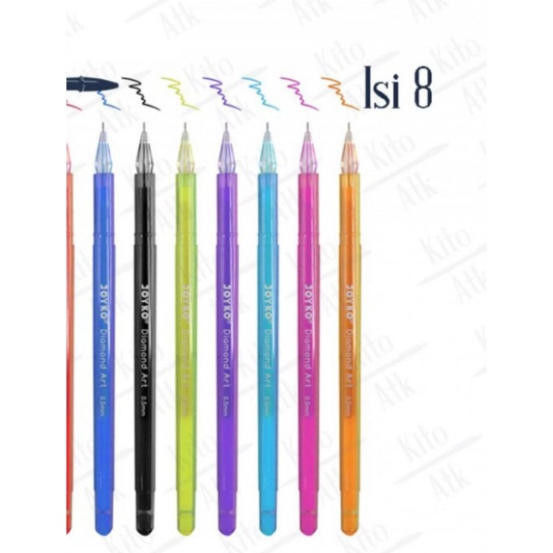 

Pulpen Warna Joyko GPC 309S Color Gel Pen / 1 Set / 8 Warna