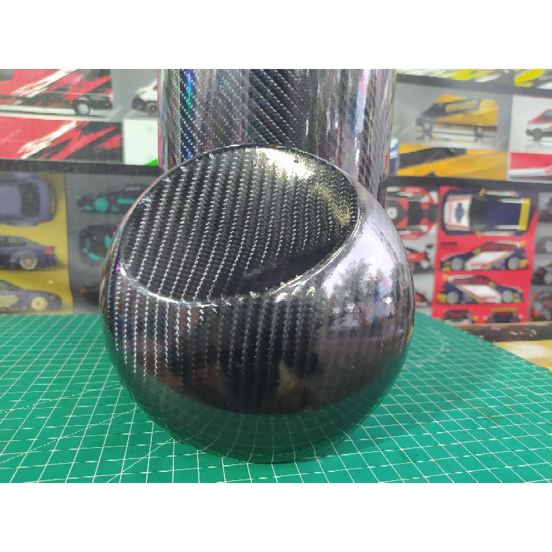 Sticker Carbon 6D hitam Maxdecal