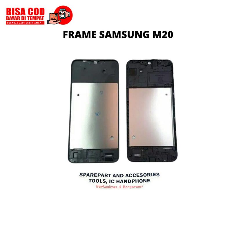 Frame Bazel Tulang Tengah Samsung Gakaxy M20 / M205 ORIGINAL Tatakan LCD Midle Frem Prem Tulangan