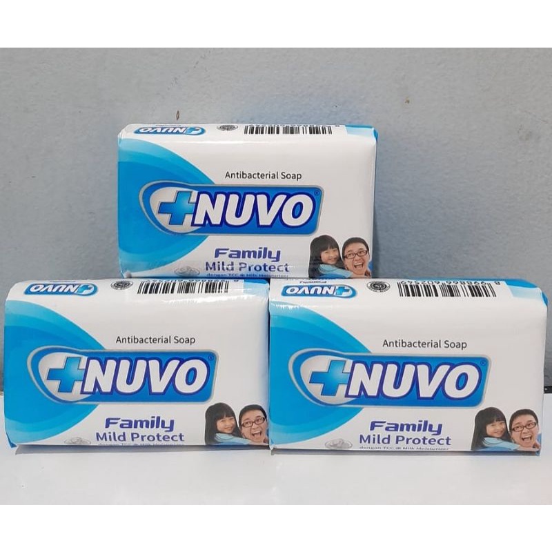 Nuvo family biru sabun batang/soap 76g