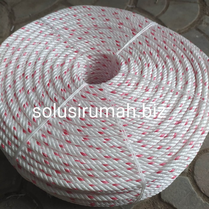 TALI TAMPAR HALUS PUTIH MERAH perons 100g super quality 5mm 6mm 7mm 8mm 10mm 12mm 14mm 16mm 18mm