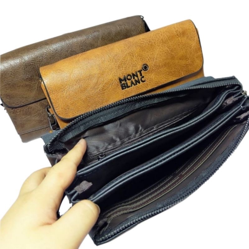 Hand bag pria / Clutch pria kulit asli produk import kualitas premium pria/wanita kulit