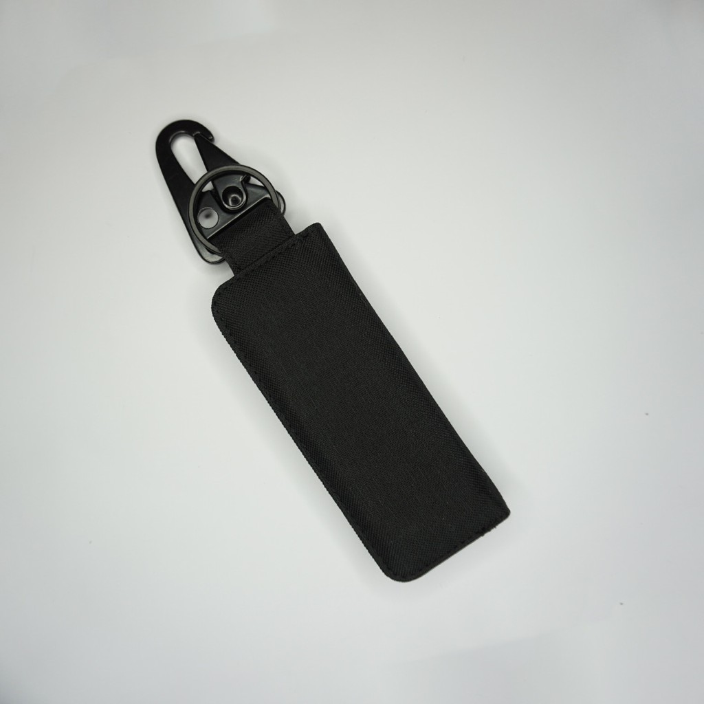 Gantungan Kunci Mobil Motor Carabiner Dompet STNK Slim Warna Hitam - UGCB0007