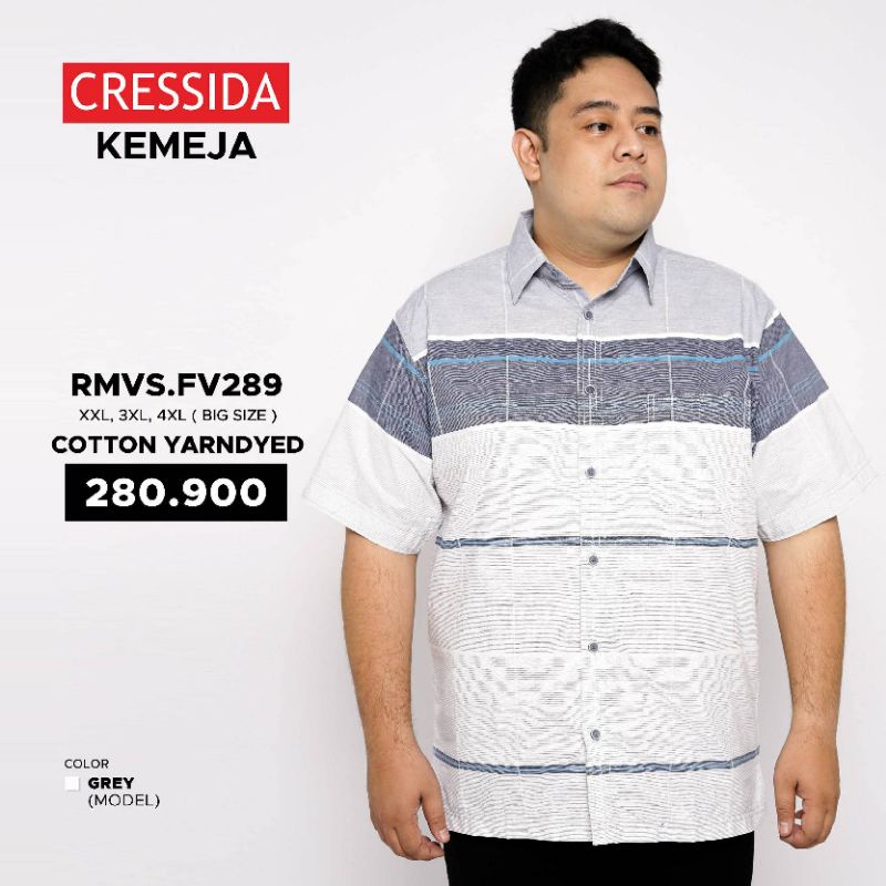 Cressida original Kemeja Big size pria Kemeja jumbo pria Cresida Kemeja pria XXL Cressida RMVS.FV289