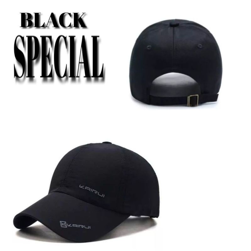 Black Special - Topi Pria Dan Wanita Super Premium Distro-Kairui