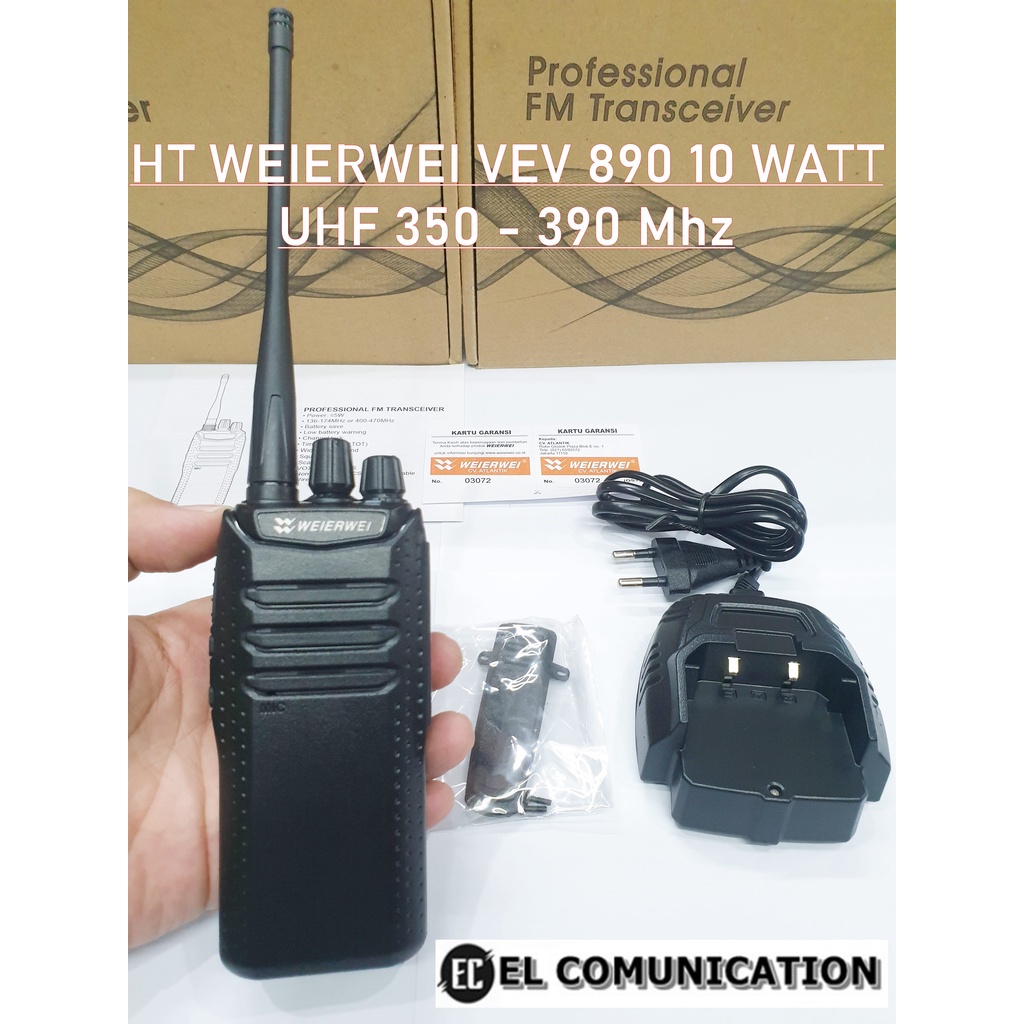 HT WEIERWEI VEV890 VEV-890 UHF 350 - HT WEIRWEI VEV 890 UHF 10 Watt Original