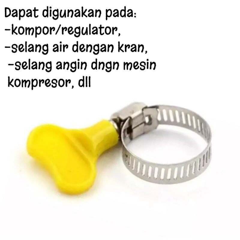 Klem Pengunci Penguat Selang Gas Hose Dan Air Anti Bocor