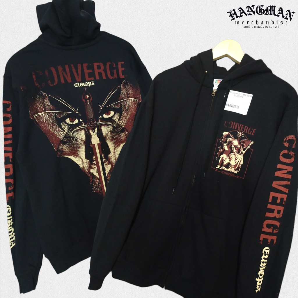 Hoodie Band Converge - Europa Tour Zip-Hood Official
