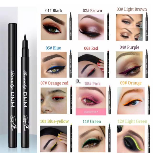 DNM BEAUTY EYELINER MURAH WARNA COLOUR