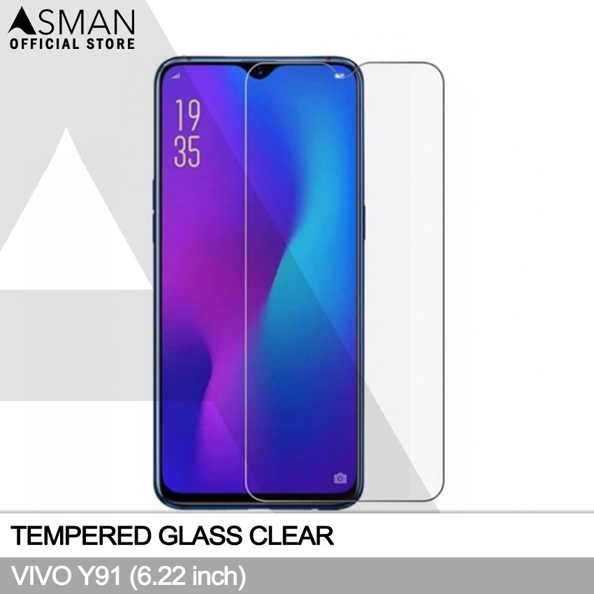 Tempered Glass VIVO Y91 (6.22&quot;) | Anti Gores Pelindung Layar Kaca - Bening