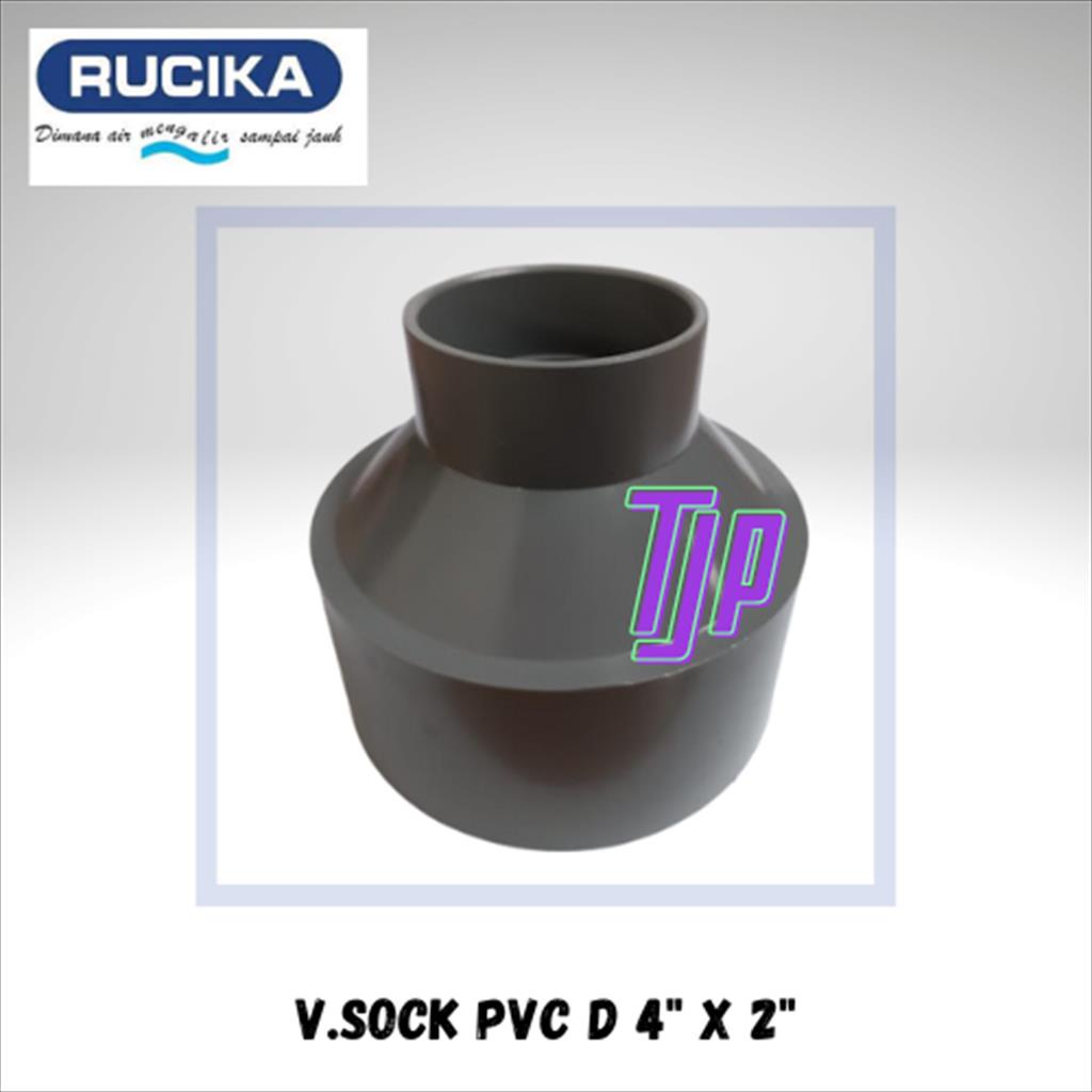 V.SOCK / REDUCER PVC D RUCIKA 4 X 2&quot;