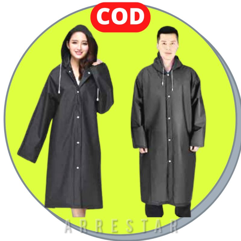 Jas Hujan Panjang Portabel Raincoat Premium Ringan Lentur