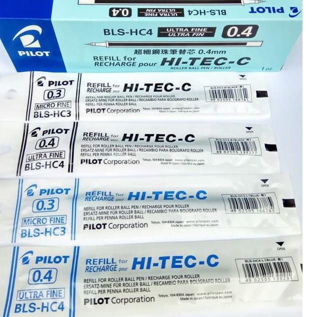

[✅COD] ISI PEN PILOT HI TEC-C REFILL HITEC 0.25/0.3/0.4