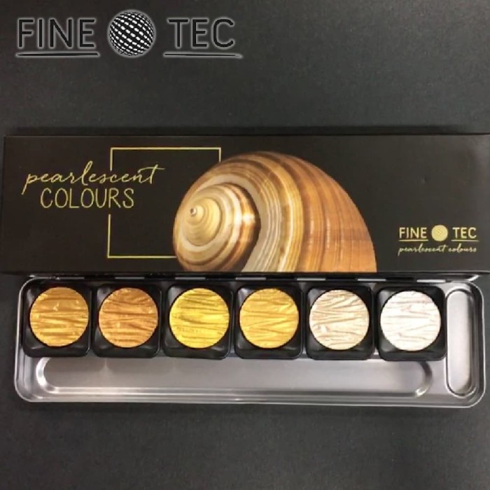 

Finetec Pearlescent 6B Set Opaque Watercolor Metal Box