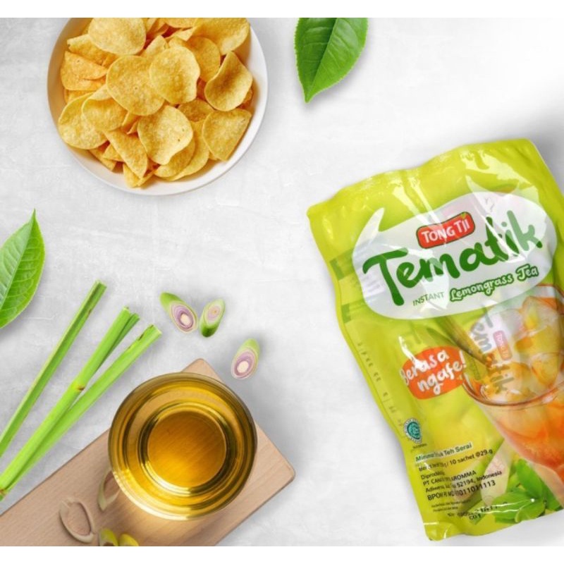 TONG TJI TEMATIK LEMON GRASS, TEH TARIK dan GINGER TEA isi 10 sachet (POUCH)