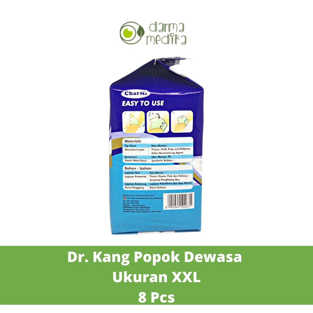 Dr. Kang Adult Diapers XXL isi 8 pcs 8pcs