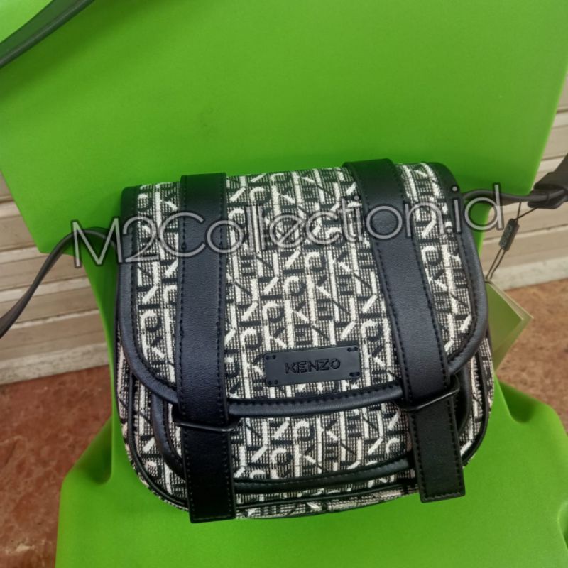 Tas Selempang Kenzo Small Jacquart Crossbody Bag Original