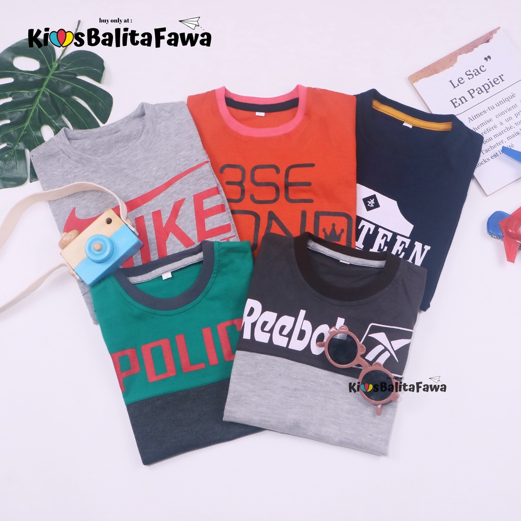 Kaos Cool Kids uk 3-4 Tahun / Baju Anak Laki Branded Distro Cowok Export Branded Laki Lengan Pendek