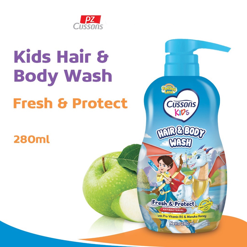 CUSSON KIDS BODY WASH 280ML FRESH &amp; PROTECT