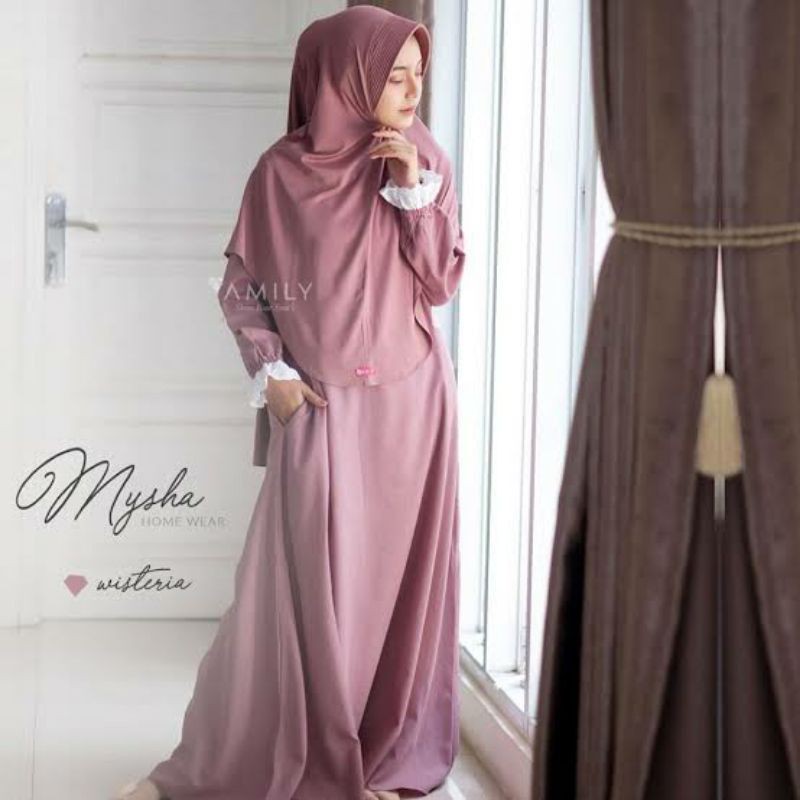 MYSHA DRESS BY AMILY/gamis dewasa/dress muslim/hijab/syari/daily/casual/katun/busui/adem/lembut