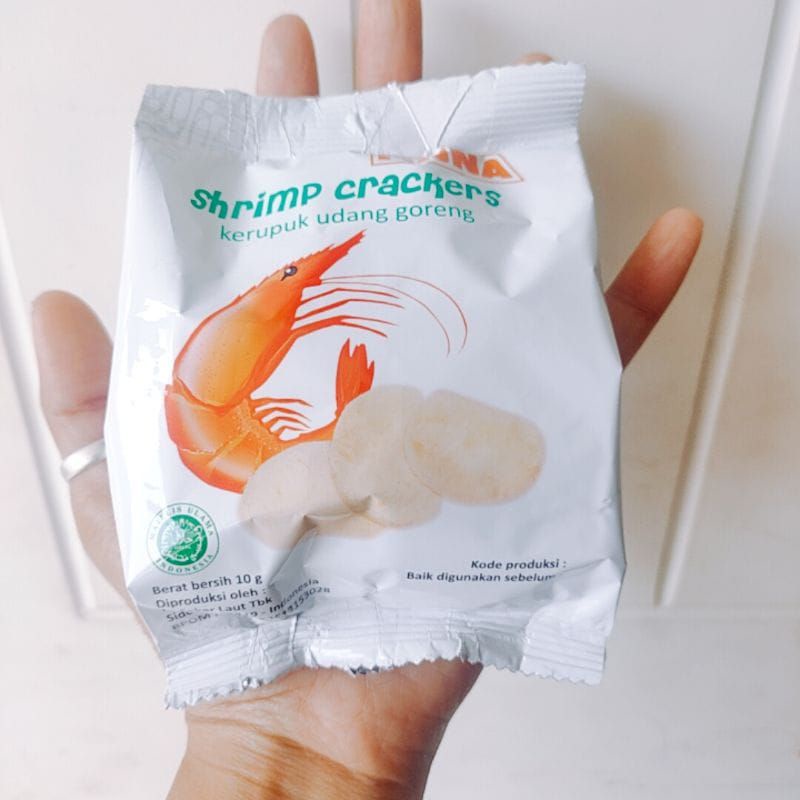 

Kerupuk Udang Goreng FINNA GARUDA Shrimp Crackers 10gr