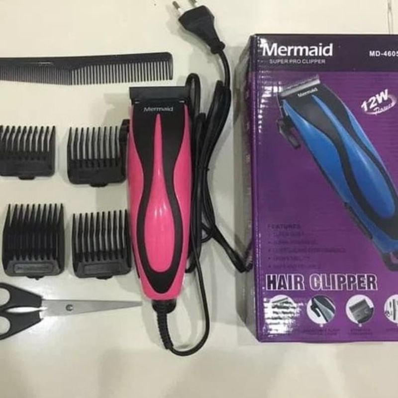 Mermaid Super Pro Hair Clipper MD 4605 / Alat Cukur Rambut / Alat Pangkas Rambut