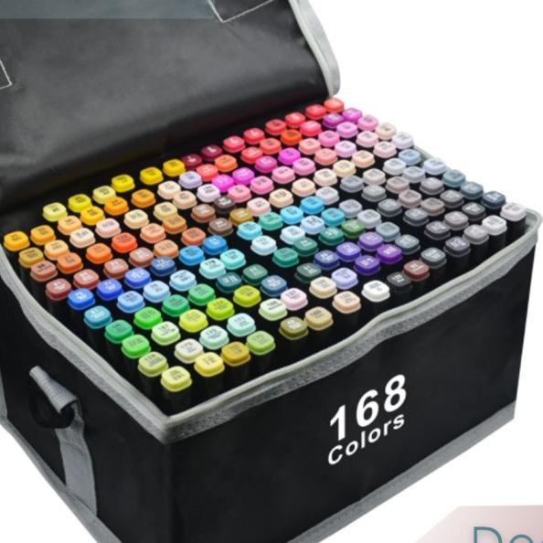 

TOUCH ART MARKER 168 COLOR DOUBLE HEADED MARKER SET MULTI COLOR SPIDOL