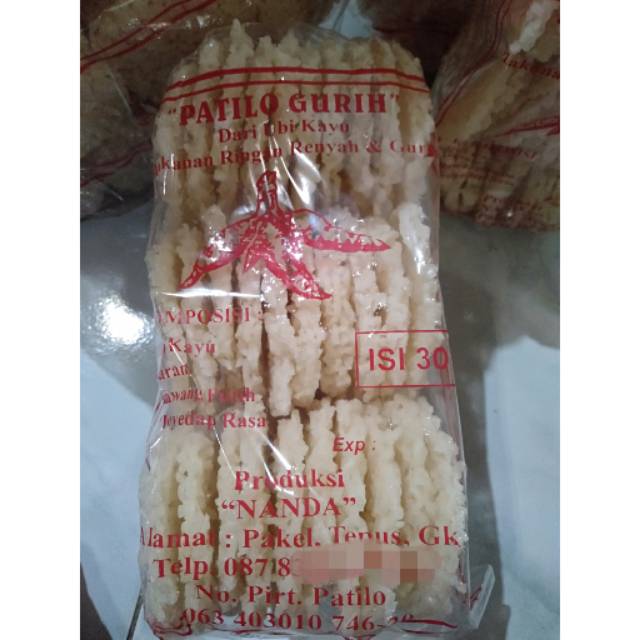 

Rangginang ubi kayu PATILO GURIH