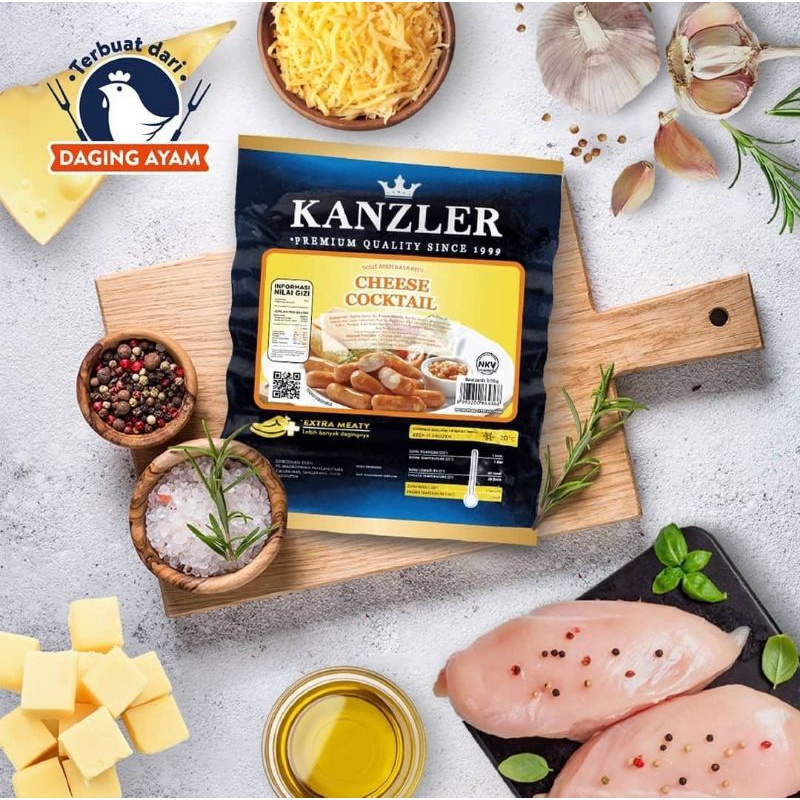 

Kanzler Sosis Cocktail Cheese | Premium