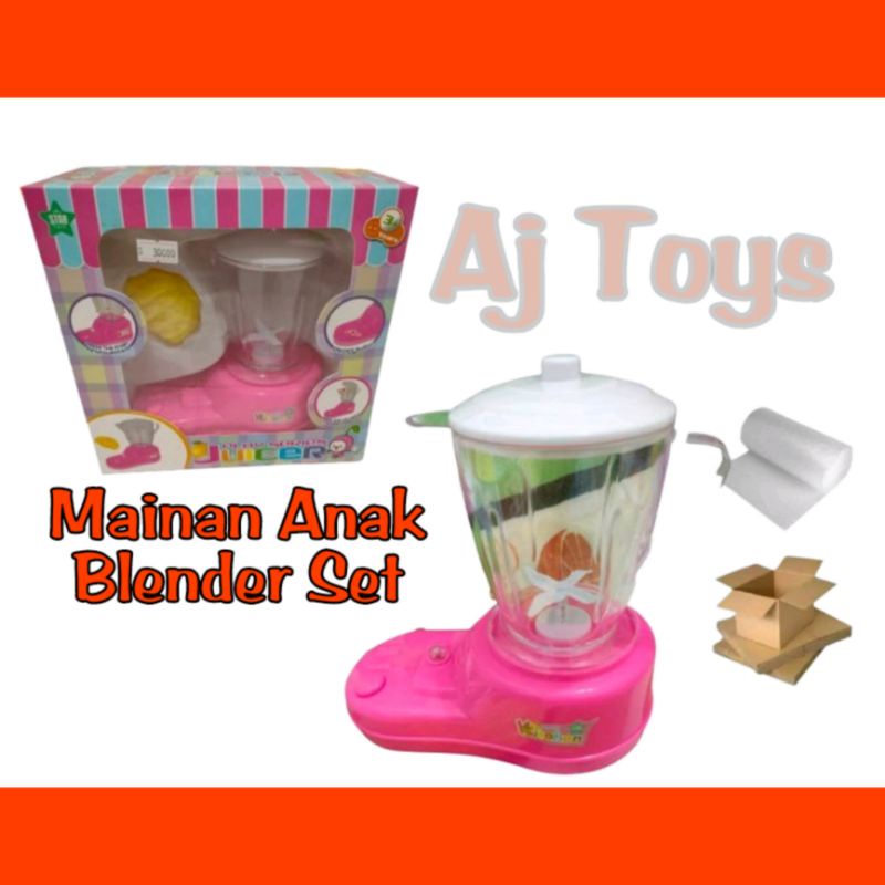 Mainan Blender Anak Set Perempuan Blender Bisa Nyala Blender dan Mixer  ST2663