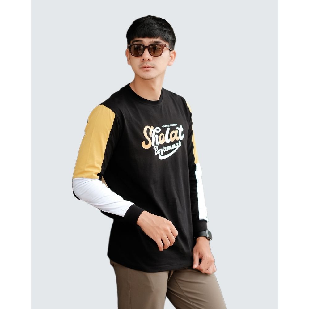 KAOS DAKWAH PRIA / BAJU KAOS DAKWAH  / KAOS DISTRO KONSEP ISLAMI / KAOS DAKWAH SHOLAT 002 / ORIGINAL PRODUCT BY ANNAML-4