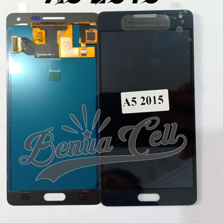 Diskon Khusus-21  LCD 1SET SAMSUNG A5 2015 A500H A500F ORIGINAL BLACK WHITE GOLD KONTRAS - BC