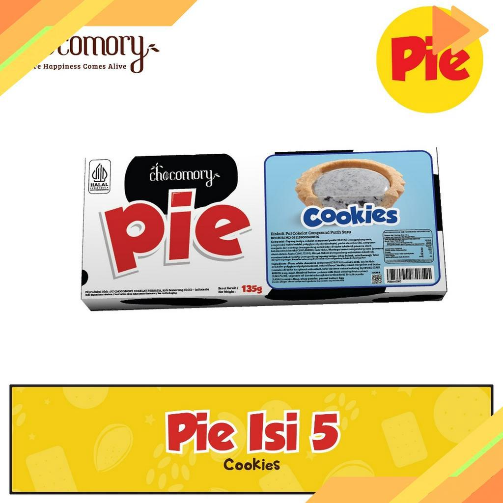 

SALE Chocomory Pie Cookies Cream Isi 5 15 Gr x 1 Pc