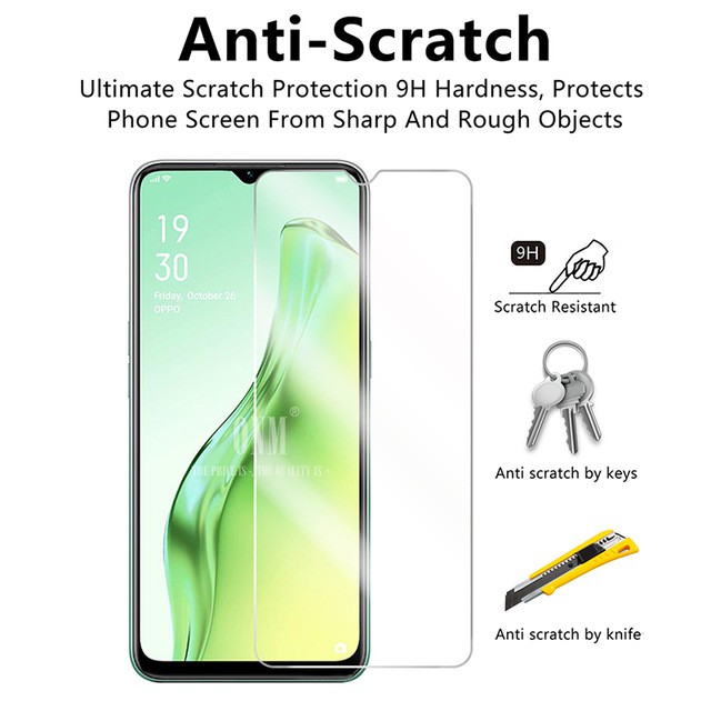 Tempered Glass Layar Clear Oppo A81 / A31 + Antigores Tempered Glass Camera Lens