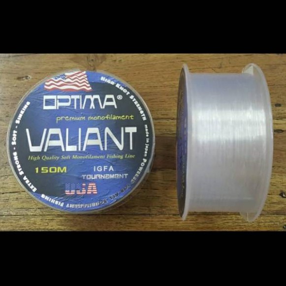 LINE MONO OPTIMA &quot;VALIANT&quot; 40% FLUOROCARBON (Color CLEAR)