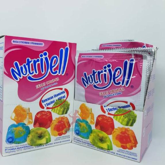 

⌤ Nutrijell Eco Strawberry Box/ Jeli Bubuk Instan Strawberry 10gr ↣
