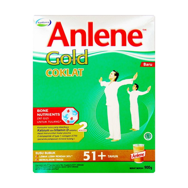 

Anlene Gold Coklat Box 900 Gr