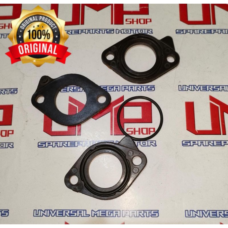 BONIT KARBU VARIO LAMA KZR EBONIT CARBURATOR Insulator karburator VARIO 125 KZR ORIGINAL + ORING NYA